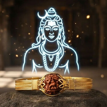 Panchdhatu 5 Mukhi Rudraksha Kada With Certificate (PPRK)