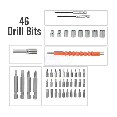 46 Pcs Rechargeable Powerful Cordless Screwdriver With Drill Machine (HT20)