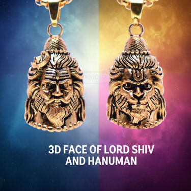 Reversible Shiv-Hanuman Pendant Set (RSHPN11)