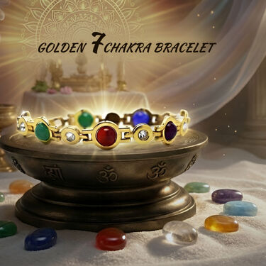 Golden Seven Chakra Bracelet (7CB3)