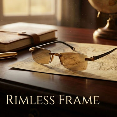Rimless Adaptive Power Coloured Reading Glasses (1CORG)