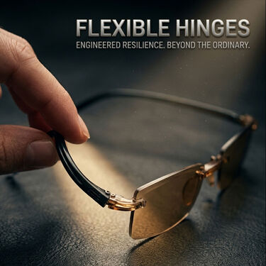 Rimless Adaptive Power Coloured Reading Glasses (1CORG)