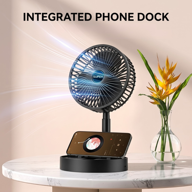 USB Rechargeable Mini Telescopic Folding Fan (EF37)