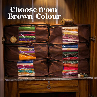 Pick any 1 Pack of 6 Saree cover (6SC3)
