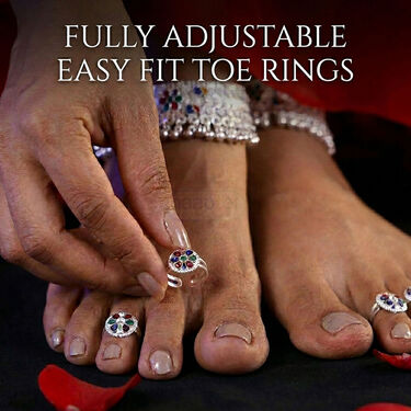 Designer Payal With Free 4 Toe Ring (WJ6)
